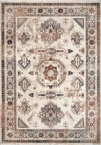 Faded Medallion Fringe Rug primary image