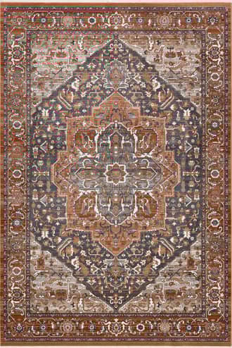 8' x 10' Rosette Medallion Fringed Rug primary image