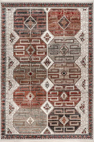 5' 3" x 7' 7" Oriental Emblematic Fringed Rug primary image