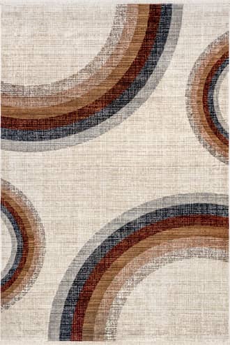 2' x 4' Ravia Faded Rings Rug primary image