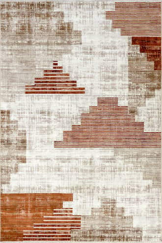 Rust Tani Vintage Blocks Rug swatch