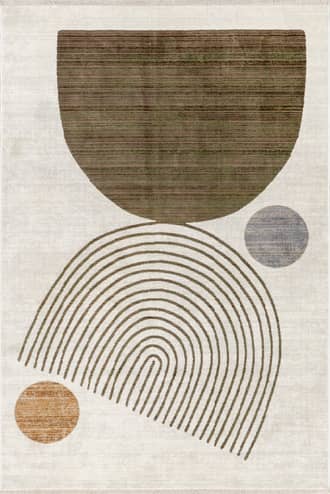 Brown Yulissa Contemporary Rainbow Rug swatch