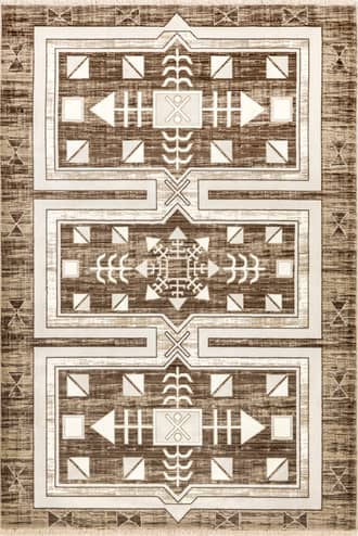 Agave Geometric Fringed Rug primary image