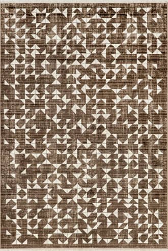 Althea Geometric Fringed Rug primary image