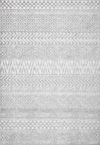 Textured Banded Indoor/Outdoor Rug primary image