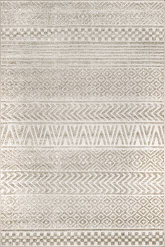 Textured Banded Indoor/Outdoor Rug primary image