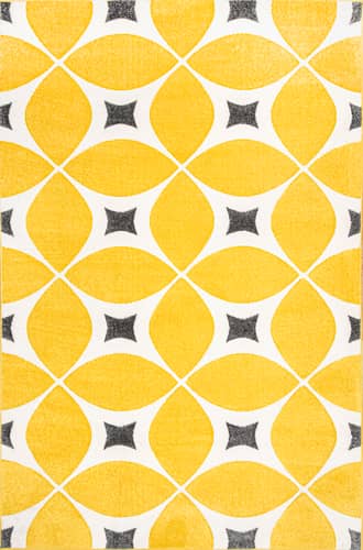 Sunflower 2' 6" x 8' Mod Trellis Rug swatch