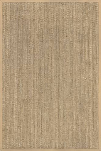 Beige 2' 6" x 10' Seagrass with Border Rug swatch