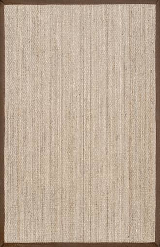 Brown 2' x 3' Seagrass with Border Rug swatch