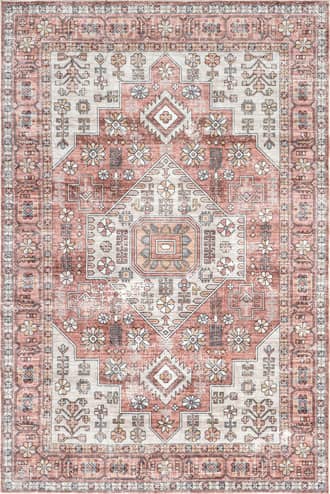 Emelie Bordered Medallion Washable Rug primary image