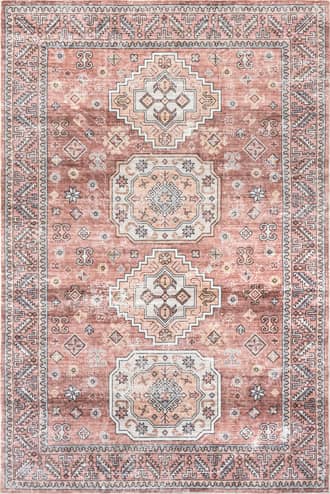 5' x 8' Lesa Geometric Medallion Washable Rug primary image