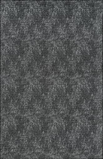 Charcoal 5' x 8' Carla Washable Hazy Solid Rug swatch