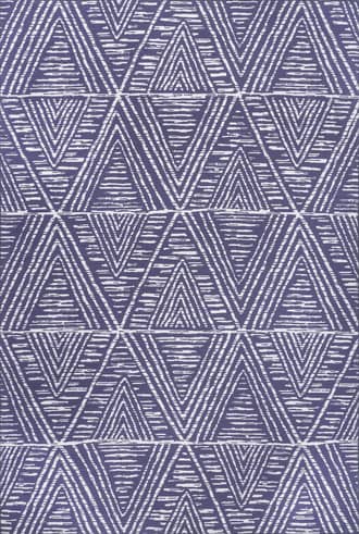 Blue 6' Suzy Trellis Washable Indoor/Outdoor Rug swatch