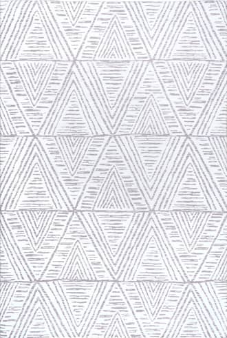 Grey 6' Suzy Trellis Washable Indoor/Outdoor Rug swatch