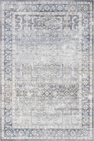 Grey Shannon Spill Proof Washable Rug swatch