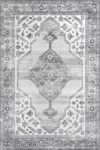 Native Iris Medallion Washable Rug primary image