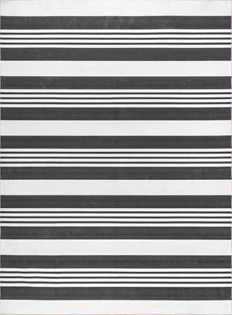 Charcoal Regency Stripes Washable Rug swatch