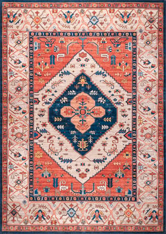 9' x 12' Tribal Medallion Washable Rug primary image