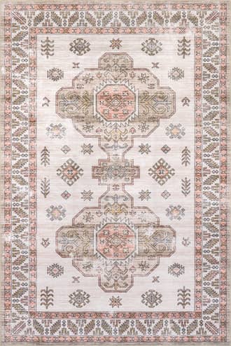 Beige Eboni Traditional Washable Rug swatch