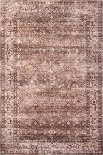 Brown Myrtle Washable Vintage Rug swatch
