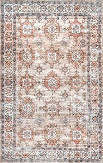 Beige 8' x 10' Francesca Timeworn Charm Washable Rug swatch