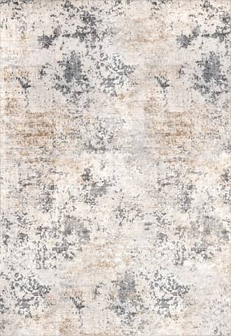 Ivory 8' Ruth Washable Splatter Rug swatch