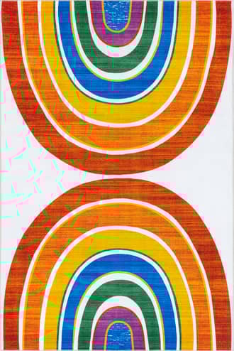 Matilda Kids Washable Double Rainbow Rug primary image