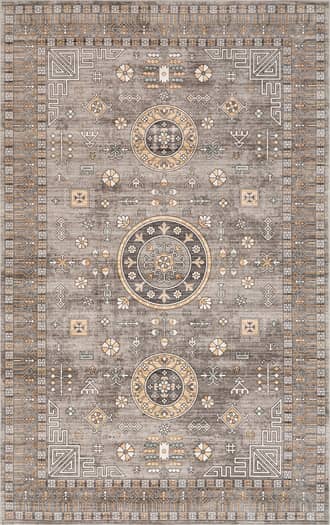 Brown Gemma Washable Disks Rug swatch