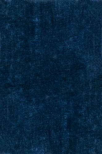 Navy 5' x 8' Washable Solid Shag Rug swatch