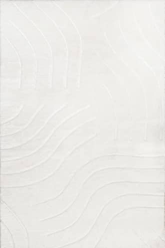 3' x 5' Doretta Waves Faux Rabbit Washable Rug primary image