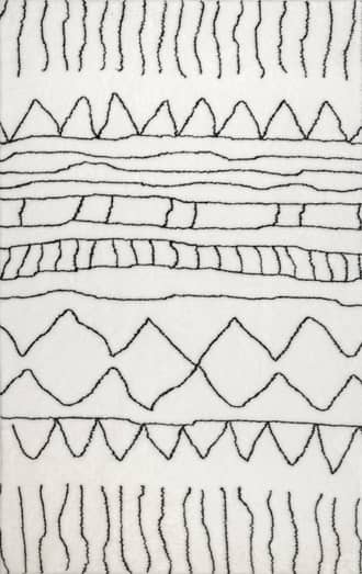 5' x 8' Ramona Striped Washable Shag Rug primary image