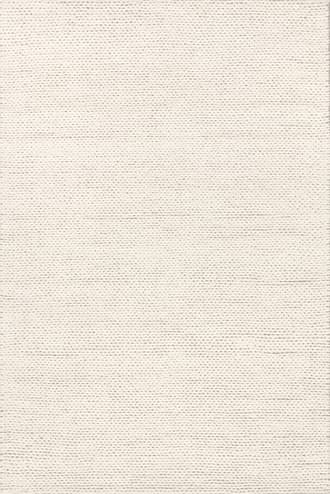 Off White 2' 6" x 6' Softest Knit Wool Rug swatch