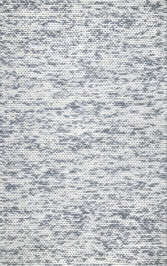 Silver 4' x 6' Veronica Wool Braided Rug swatch