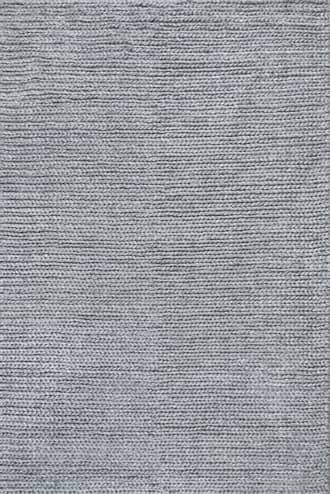 Light Blue 2' x 3' Softest Knit Wool Rug swatch