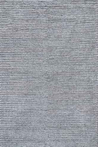 Light Blue 8' Veronica Wool Braided Rug swatch