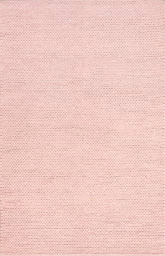 Pink 8' Veronica Wool Braided Rug swatch