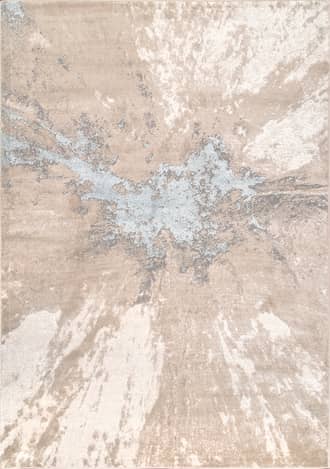Beige 2' 8" x 8' Splatter Abstract Rug swatch