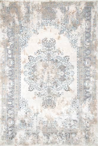 Silver Milky Medallion Rug swatch