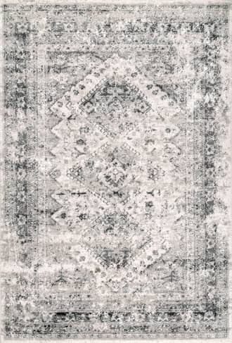 Grey 2' 6" x 8' Vintage Medallion Rug swatch