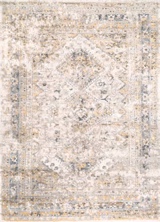 Gold 2' 6" x 8' Vintage Medallion Rug swatch