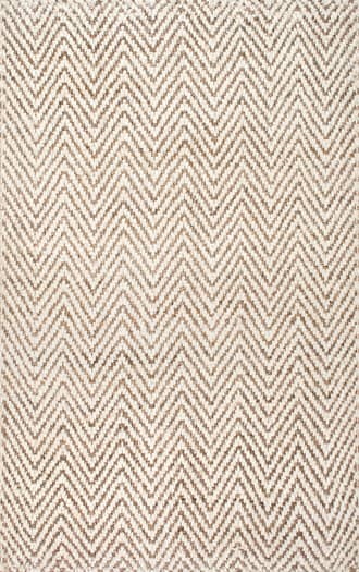 9' 6" x 13' 6" Handwoven Jute Jagged Chevron Rug primary image