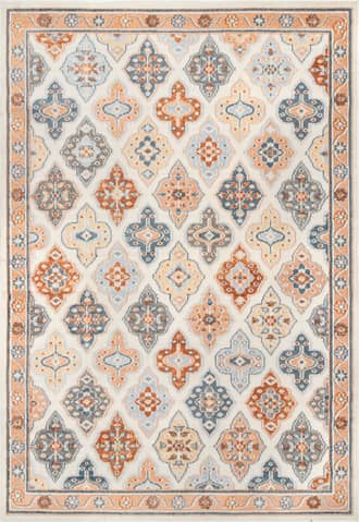 6' 7" x 9' Melody Fading Floral Trellis Rug primary image
