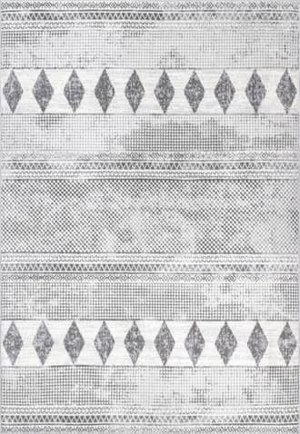 Grey Kyla Banded Diamond Rug swatch