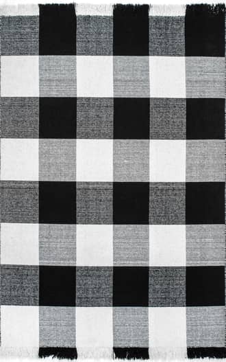 Fringed Plaid Rug primary image