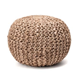 Knitted Jute Pouf primary image