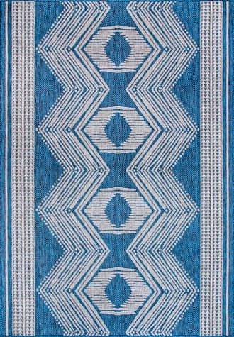 Blue Iris Totem Indoor/Outdoor Flatweave Rug swatch