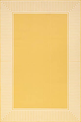 Striped Border Indoor/Outdoor Flatweave Rug primary image