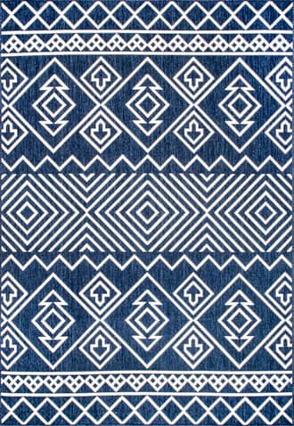 5' x 8' Striped Indoor/Outdoor Flatweave Rug primary image