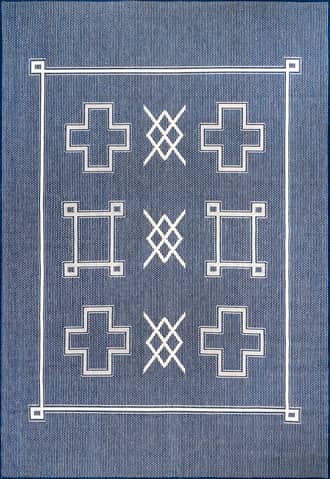 Simple Heraldry Indoor/Outdoor Flatweave Rug primary image