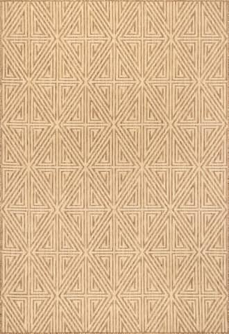 Brown 4' x 6' Kite Trellis Indoor/Outdoor Rug swatch